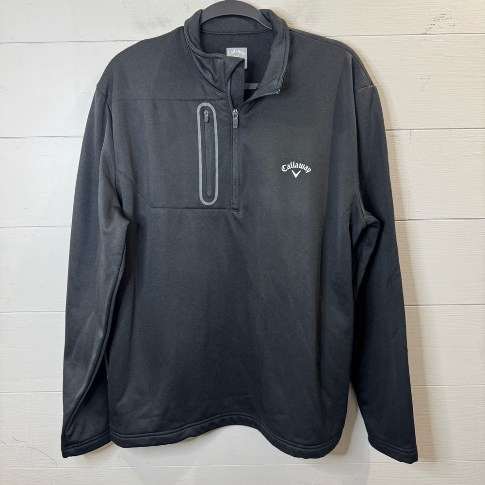 Callaway | Men's Quarter-Zip Golf Pullover Black Size Large